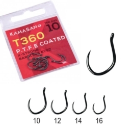 Kamasan T360 Barbless Eyed P.T.F.E. Beschichtet