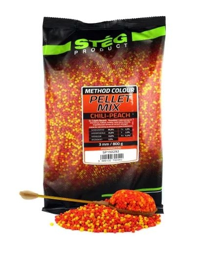 Stg Pellet Mix 800g 3mm Chili-Peach